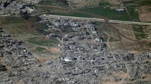 Barrios cercanos a la frontera con Israel en Gaza después de la operación de las FDI tras el "Sábado Negro". (Portavoz de las FDI) Barrios cercanos a la frontera con Israel en Gaza después de la operación de las FDI tras el "Sábado Negro".