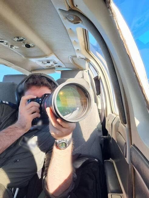 Los exploradores han realizado patrullas continuas desde aviones de reconocimiento sobre la Franja de Gaza. (FDI) Explorador de la Unidad de Visión Amplia en acción
