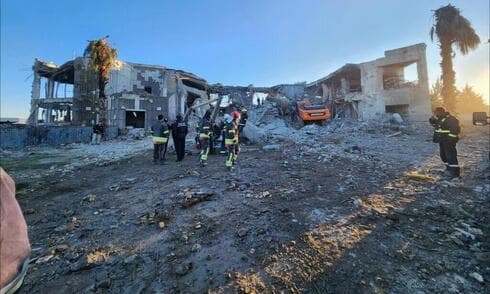 Ruinas del "cuartel general del Mossad", objetivo de Irán. 
