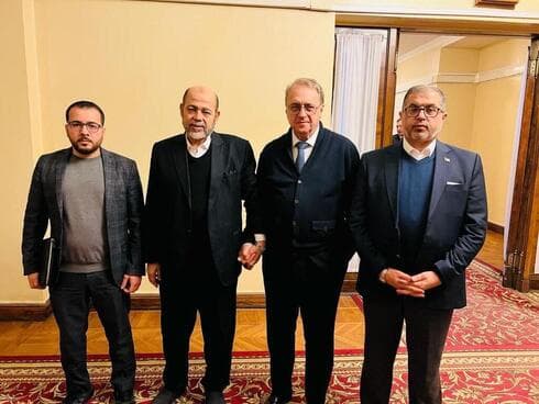 Delegación de Hamás en Rusia. 