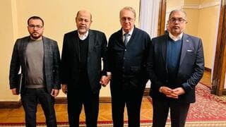 Delegación de Hamás en Rusia. 
