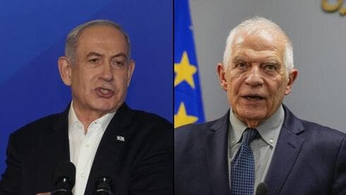 Benjamín Netanyahu y Josep Borrell, enfrentados por la política israelí hacia Hamás y la Autoridad Palestina. 