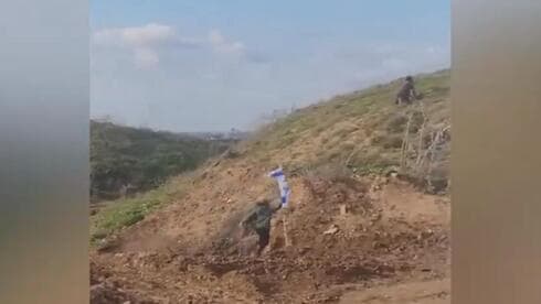 Captura del video de los niños que cruzaron a Gaza. 