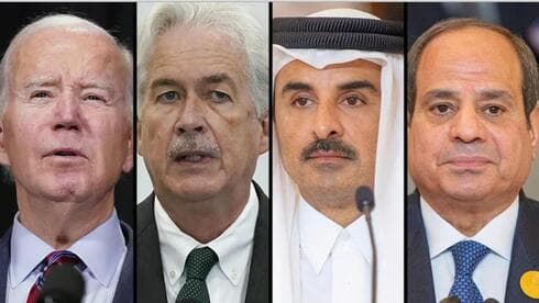 El presidente de Egipto, el emir de Catar, el jefe de la CIA y Biden. 