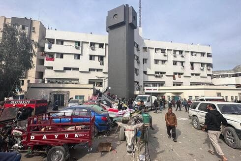 Hospital Shifa. Las FDI volvieron a operar en esa zona. 