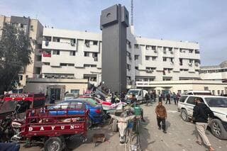 Hospital Shifa. Las FDI volvieron a operar en esa zona. 