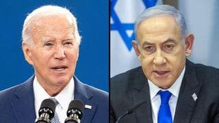 Joe Biden y Benjamín Netanyahu. 