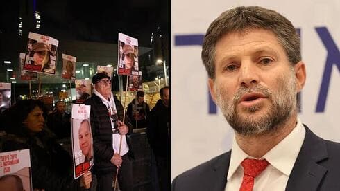 Familiares de rehenes y Bezalel Smotrich. Posturas enfrentadas. (Tal Shahar, Alex Kolomoisky) Familiares de rehenes y Bezalel Smotrich. Posturas enfrentadas.