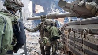 Combatientes de las FDI en la Franja de Gaza. La guerra intensificó la oposición a la exención. 