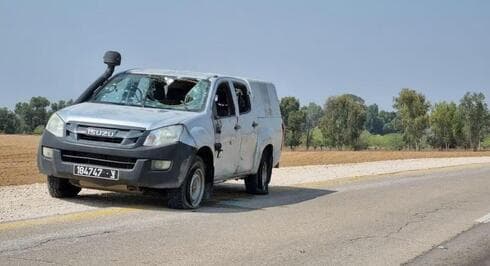 Un auto acribillado por terroristas de Hamás el "Sábado Negro".