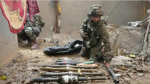 Municiones terroristas localizadas por tropas de las FDI.