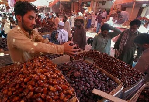 Dátiles en Karachi, Pakistán. 