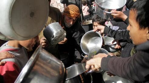 Refugiados de Gaza.