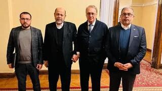 Delegación de la organización terrorista Hamás en Moscú. 
