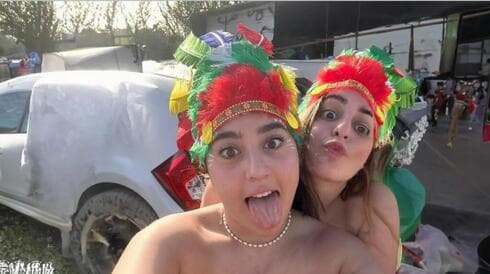 Liri Elbag durante Purim el año pasado, antes del secuestro del 7 de octubre de 2023. (Cortesía) Liri Elbag durante Purim el año pasado, antes del secuestro del 7 de octubre de 2023.