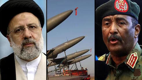 Ebrahim Raisi, los drones iraníes y el comandante Abdel Fattah al-Burhan. (EPA, AP, AFP) Ebrahim Raisi, los drones iraníes y el comandante Al-Burhan.