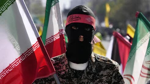 Un voluntario Basij en la manifestación del Día de Jerusalem en Irán este año. 