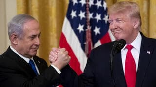 Netanyahu y Trump. Viejas épocas. 