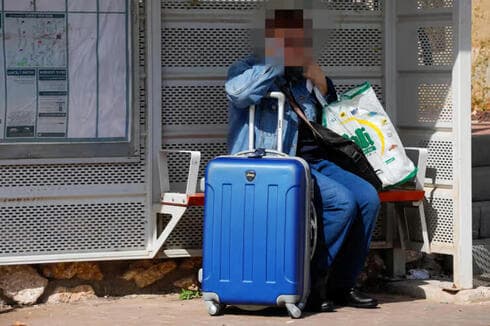 Residentes el día de la evacuación de Kiryat Shmona. 