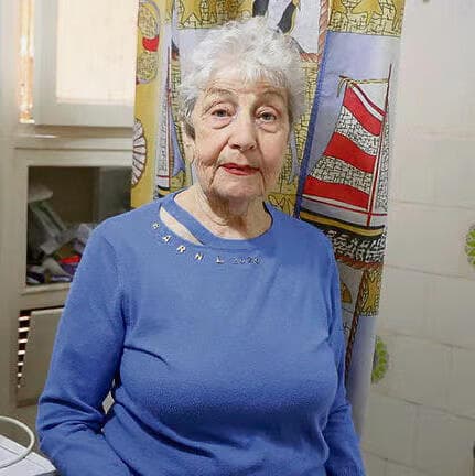 Esther Gendlin, sobreviviente del Holocausto. 