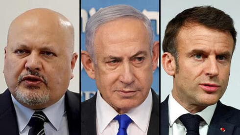 El fiscal Khan, el primer ministro Netanyahu y el presidente Macron. Francia sorprendió con un mensaje poco claro. (Ynet) El fiscal Khan, el primer ministro Netanyahu y el presidente Macron. Francia sorprendió con un mensaje poco claro.
