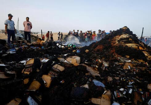 Incendio en Rafah. 45 muertos