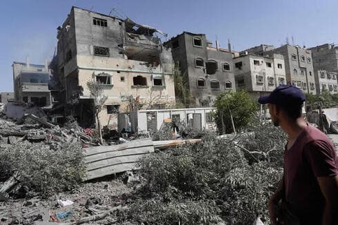 Nuseirat en ruinas tras el ataque israelí. 