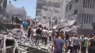 La destrucción en Al-Shati tras un ataque israelí.