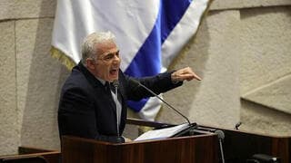 El lider opositor, Yair Lapid, expresó duras críticas al gobierno y a Netanyahu. 