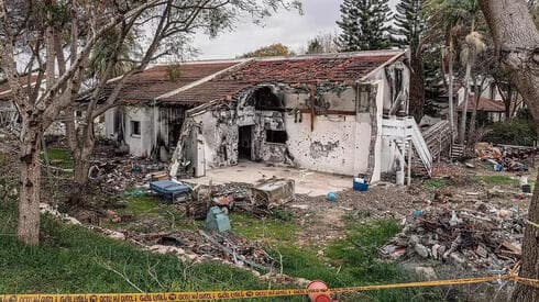 La casa bombardeada de Pessi Cohen en el kibutz Be'eri. 