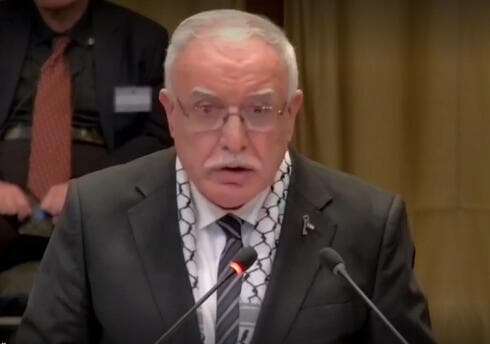Riyal al-Maliki, ministro de Relaciones Exteriores de la Autoridad Palestina. 