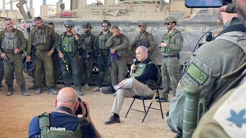 Benjamín Netanyahu en Rafah. 