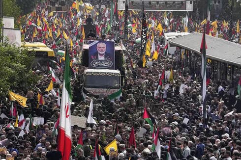 Funeral de Ismail Haniyeh en Teherán. 