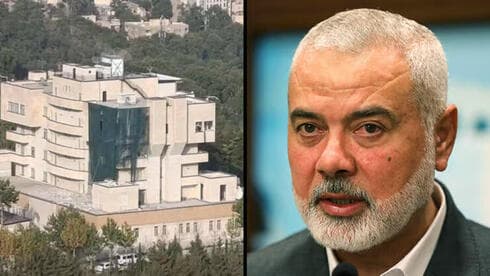 Haniyeh y el edificio donde fue asesinado. 