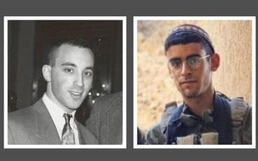 Jonathan Greenblatt, joven, y el joven soldado caído Yonathan Greenblatt. 