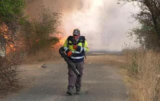 Los bomberos estuvieron activos en 790 incendios después de caídas. Incendio en el Golán. 