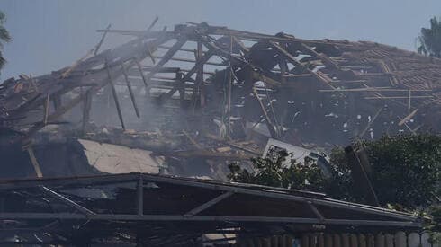 Daños en Katzrin tras el bombardeo de Hezbolá. 
