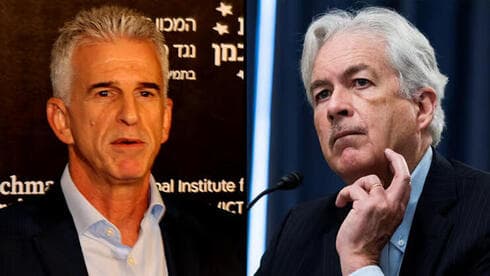 William Burns, director de la CIA, y el jefe de la delegación negociadora israelí, David Barnea. (Tom Williams/AP, Yariv Katz) William Burns, director de la CIA, y el jefe de la delegación negociadora israelí, David Barnea.