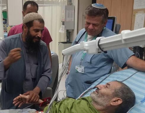 Farhan al-Qadi en el Hospital de Soroka