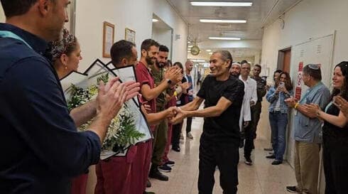 Farkhan al-Qadi, dado de alta en el Hospital Soroka. 