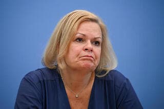 La ministra del Interior de Alemania, Nancy Pfizer. 