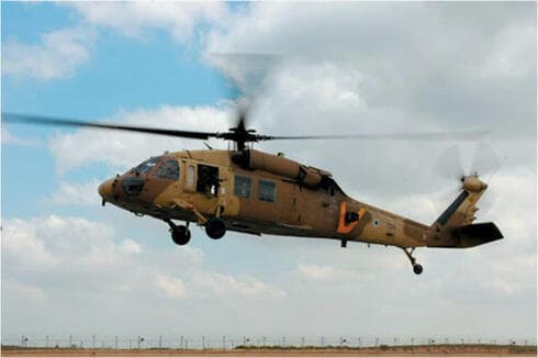 Helicóptero Black Hawk UH-60 de la Fuerza Aérea israelí. 