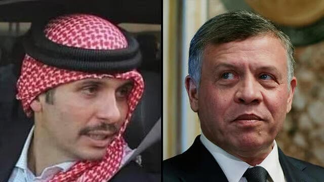 El rey Abdullah y su hermano Hamza: el intento de golpe de Estado del hermanastro fracasó. 