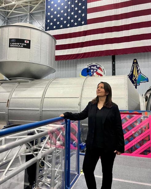 La ministra de Innovación, Ciencia y Tecnología, Gila Gamliel, en el Centro Espacial Johnson de la NASA en Houston. 