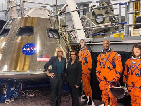 La ministra de Innovación, Ciencia y Tecnología, Gila Gamliel, en el Centro Espacial Johnson de la NASA en Houston. 