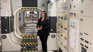 La ministra de Innovación, Ciencia y Tecnología, Gila Gamliel, en el Centro Espacial Johnson de la NASA en Houston. 