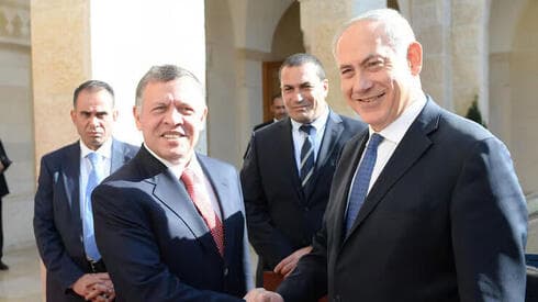 Elrey Abdullah II y Benjamín Netanyahu en 2014. 