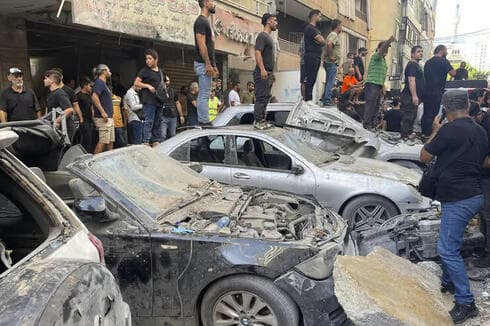 Beirut, momentos después del atentado. 