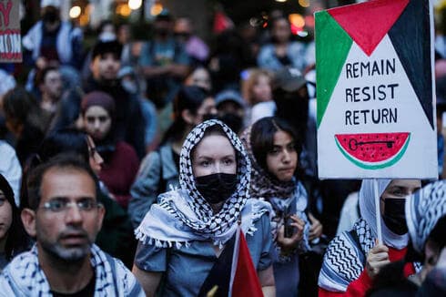 Manifestaciones propalestinas en Nueva York. 