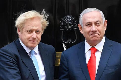 Boris Johnson y Benjamín Netanyahu. 